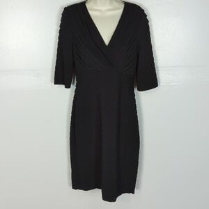 strapless open back dress Black & Red 1950s Bat Mesh Dress